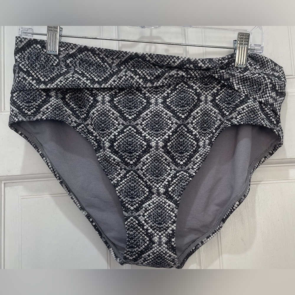 Tommy Bahama Desert Python Hi Waist Tummy Control Bikini Bottom Size Large